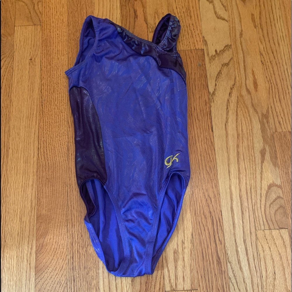 Purple Zebra Print Gk Gymnastics Leotard